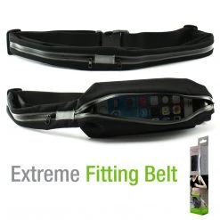 Cellet ACWAIST - Sweat Resistant Fitness Exercise Storage Belt With Dual Pockets Fanny Pack