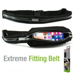 Cellet ACWAIST - Sweat Resistant Fitness Exercise Storage Belt With Dual Pockets Fanny Pack