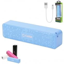 GoCellet BC2000BL- 2000mAh Power Bank/Portable Charger (Micro USB Cable Is Included) - Blue