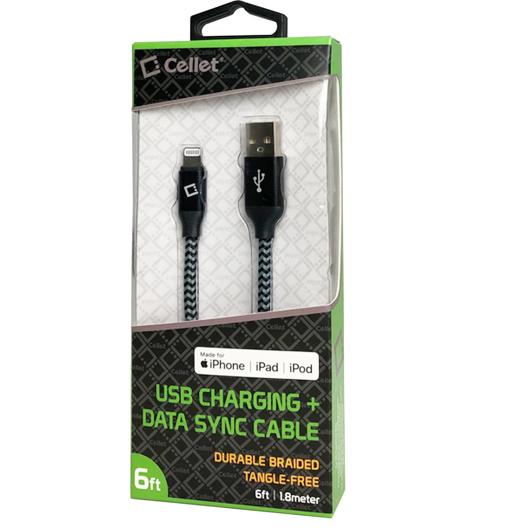 GoCellet DAP8BRBK - Durable Lightning USB 8 Pin Apple MFI Certified Data Sync & Charge Cable, 6ft. - Black Full Catalog 7 GoCellet DAP8BRBK - Durable Lightning USB 8 Pin Apple MFI Certified Data Sync & Charge Cable, 6ft. - Black Full Catalog