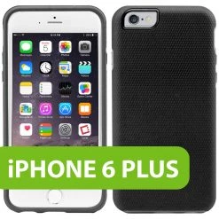 Full Catalog CCIPH6Q5BKP - Cellet Rubberized DualProtect Series Case For IPhone 6 Plus (5.5-inch) Black