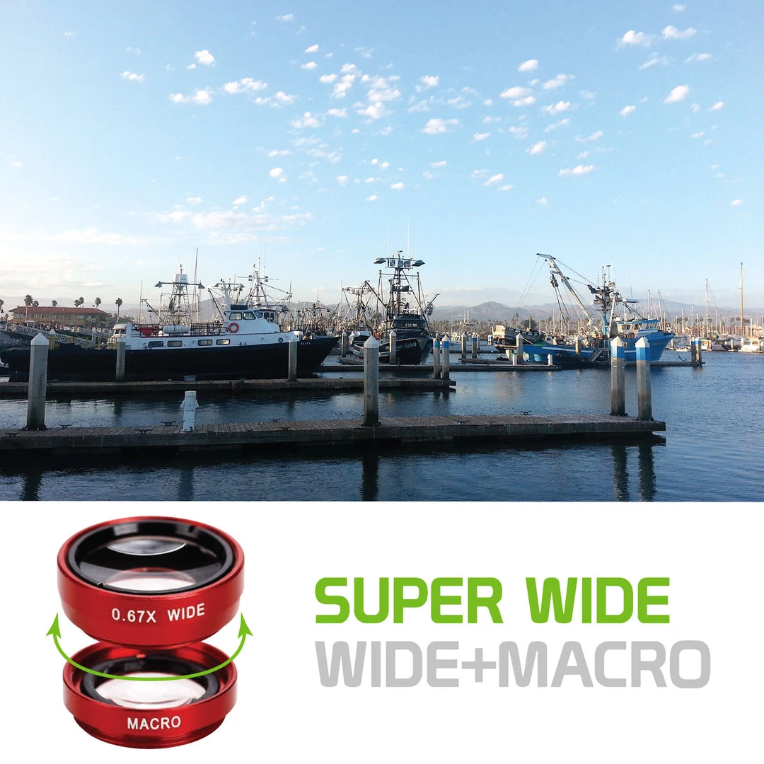 Cellet Wholesale ACLENS3 - Universal 3-in-1 Fisheye / Wide Angle / Macro Clip-on Camera Lens Kit Full Catalog 5 Cellet Wholesale ACLENS3 - Universal 3-in-1 Fisheye / Wide Angle / Macro Clip-on Camera Lens Kit Full Catalog