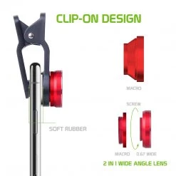 Cellet Wholesale ACLENS3 - Universal 3-in-1 Fisheye / Wide Angle / Macro Clip-on Camera Lens Kit Full Catalog 16 Cellet Wholesale ACLENS3 - Universal 3-in-1 Fisheye / Wide Angle / Macro Clip-on Camera Lens Kit Full Catalog