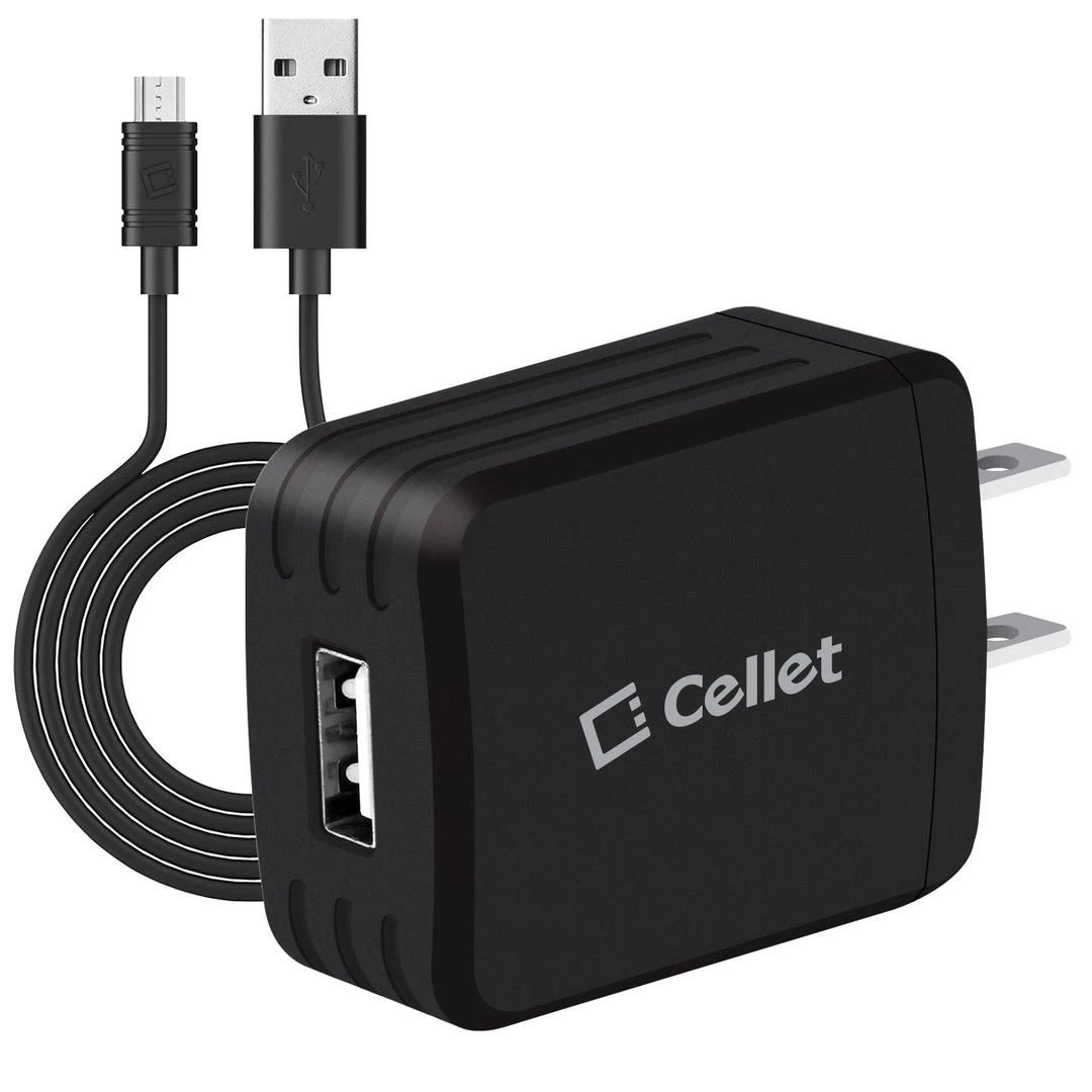 Full Catalog TCMICRO21GBK - CELLET Hi-Powered 10W / 2.1 Amp Home Charger (Micro USB Cable Included) - Black 2 Full Catalog TCMICRO21GBK - CELLET Hi-Powered 10W / 2.1 Amp Home Charger (Micro USB Cable Included) - Black