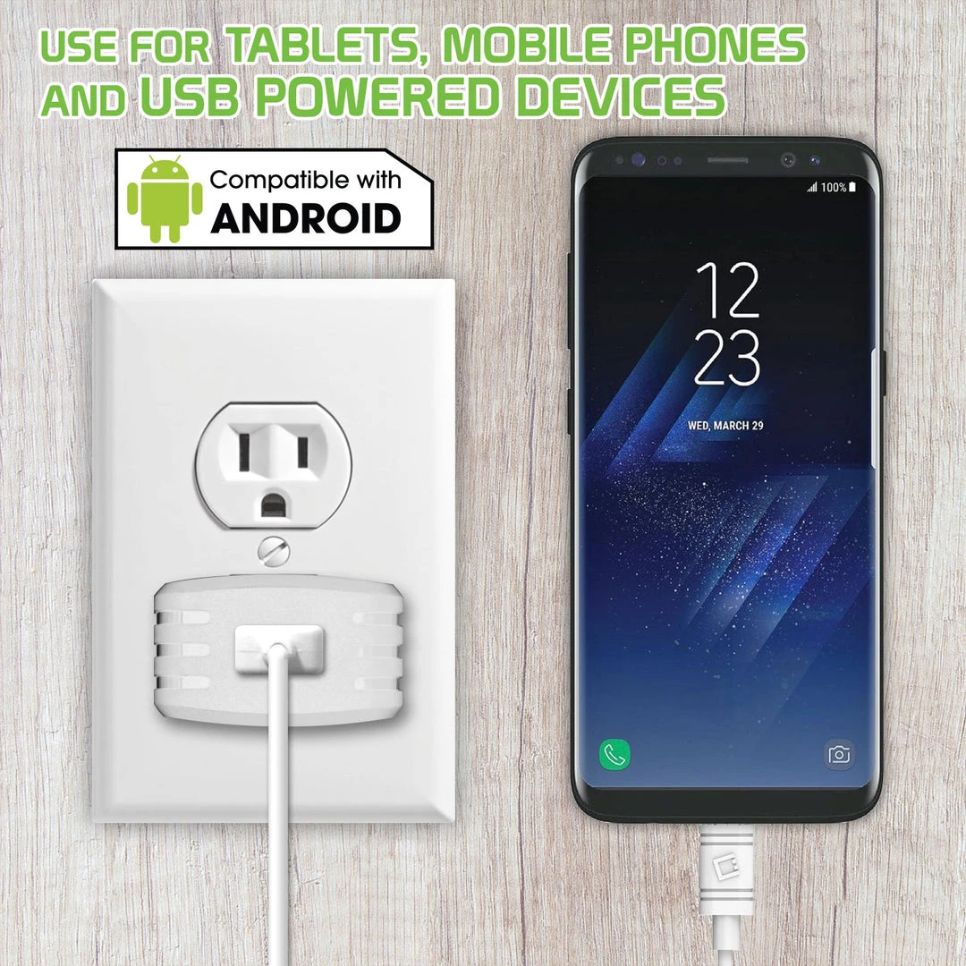 TCMICRO21GWT - Cellet Hi-Powered 10W / 2.1 Amp Home Charger (Micro USB Cable Included) - White Full Catalog 6 TCMICRO21GWT - Cellet Hi-Powered 10W / 2.1 Amp Home Charger (Micro USB Cable Included) - White Full Catalog