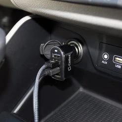 PUSB452BK - Cellet Universal 26W 5.2 Amp 4-Port Car Charger For Android And Apple Devices - Black