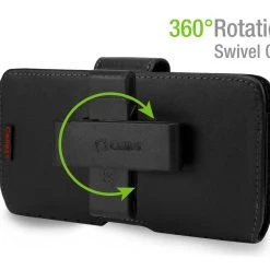 Cellet LTERN4H - Horizontal Teramo Leather Pouch For Apple IPhone 12 Pro Max / Samsung NOTE 20 / Galaxy S21 Ultra With Heavy Duty 360 Swivel Clip