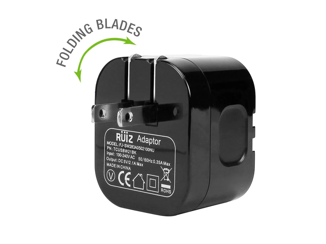 TCUSBW21BK - RUIZ By Cellet High Powered 2.1A (10W) USB Home Wall Charger - Black Full Catalog 5 TCUSBW21BK - RUIZ By Cellet High Powered 2.1A (10W) USB Home Wall Charger - Black Full Catalog