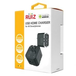 TCUSBW21BK - RUIZ By Cellet High Powered 2.1A (10W) USB Home Wall Charger - Black Full Catalog 16 TCUSBW21BK - RUIZ By Cellet High Powered 2.1A (10W) USB Home Wall Charger - Black Full Catalog