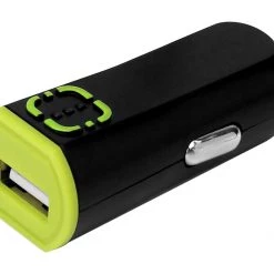 Full Catalog PUSBW21GR - RUIZ By Cellet Universal 2.1A (10W) USB Car Charger - Black/Green
