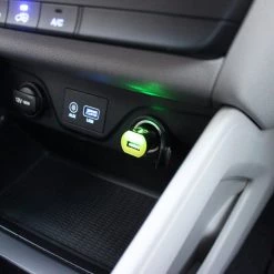 Full Catalog PUSBW21GR - RUIZ By Cellet Universal 2.1A (10W) USB Car Charger - Black/Green