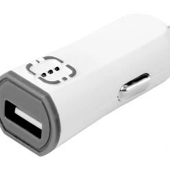 PUSBW21WT - RUIZ By Cellet Universal 2.1A (10W) USB Car Charger - White / Gray Full Catalog