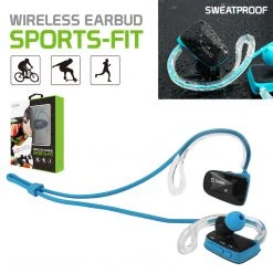 Full Catalog BTACTIVEBL - Cellet Sports-Fit Wireless Version V4.1 Stereo Headset With NFC Connection - Blue