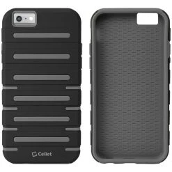 CCIPH6SQ1BK - Cellet DuoPro Armor Case For Apple IPhone 6s / 6 - Black/Gray