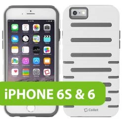 Full Catalog CCIPH6SQ1WT - Cellet DuoPro Armor Case For Apple IPhone 6s / 6 - White/Gray