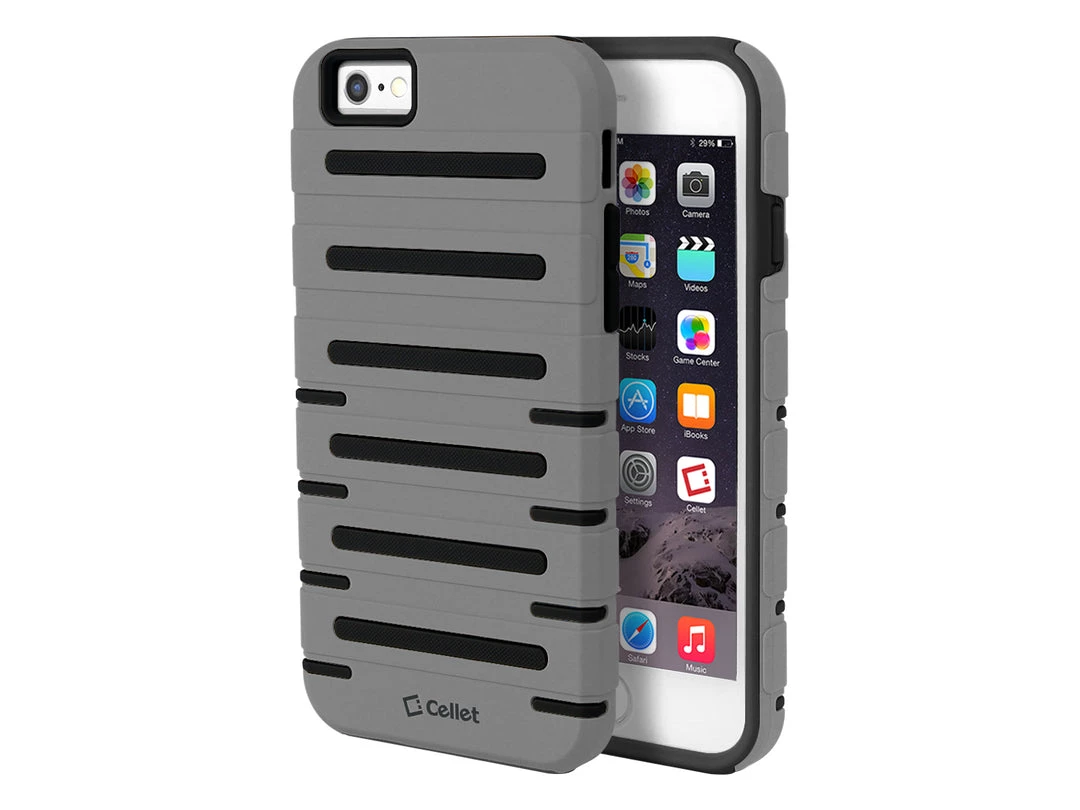CCIPH6SQ1GY - Cellet DuoPro Armor Case For Apple IPhone 6s / 6 - Gray/Black 4 CCIPH6SQ1GY - Cellet DuoPro Armor Case For Apple IPhone 6s / 6 - Gray/Black