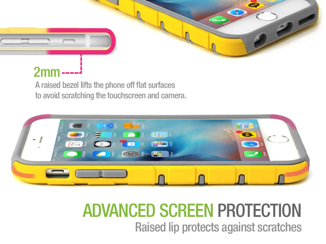 CCIPH6SQ1GY - Cellet DuoPro Armor Case For Apple IPhone 6s / 6 - Gray/Black 7 CCIPH6SQ1GY - Cellet DuoPro Armor Case For Apple IPhone 6s / 6 - Gray/Black