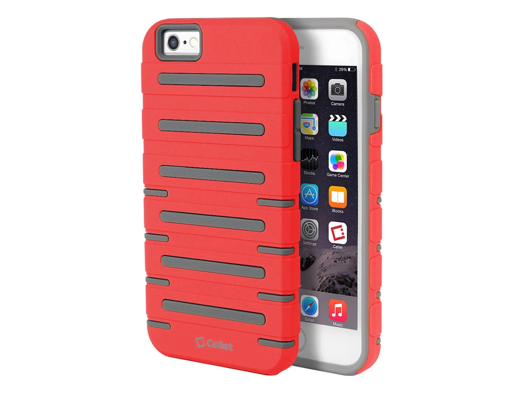 CCIPH6SQ1RD - Cellet DuoPro Armor Case For Apple IPhone 6s / 6 - Red/Gray 5 CCIPH6SQ1RD - Cellet DuoPro Armor Case For Apple IPhone 6s / 6 - Red/Gray