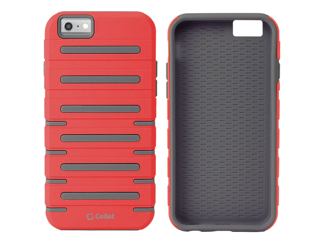CCIPH6SQ1RD - Cellet DuoPro Armor Case For Apple IPhone 6s / 6 - Red/Gray 7 CCIPH6SQ1RD - Cellet DuoPro Armor Case For Apple IPhone 6s / 6 - Red/Gray