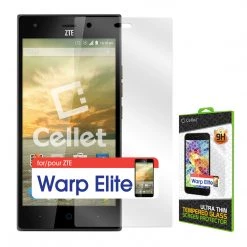 SGZTEWARPEL - Cellet Premium Tempered Glass Screen Protector For ZTE Warp Elite (0.3mm) Full Catalog