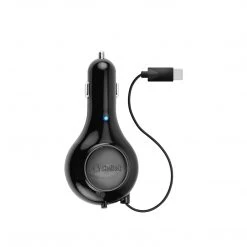 Full Catalog PUSBC30R - Cellet 3A / 15W USB Type-C Retractable Car Charger For LG G5, Nexus 5X, Nexus 6P, Nokia Lumia 950/950 XL, OnePlus 2, Samsung Galaxy Note 7