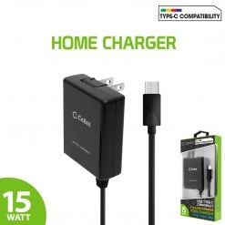 Cellet Wholesale TCUSBC1M - 3Amp / 15Watt Type-C Wall Charger – Black