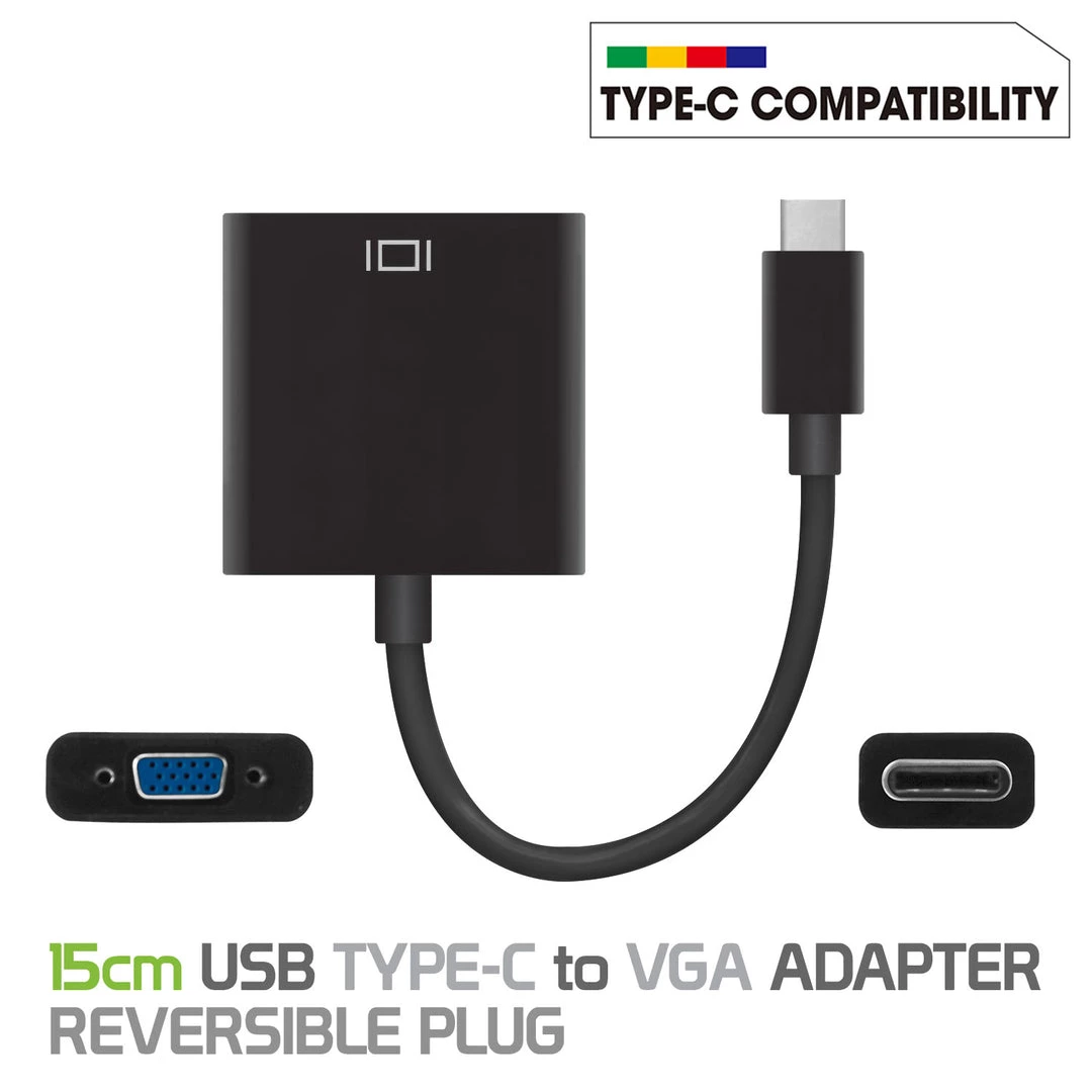 Cellet Full Catalog DCVGA - USB-C To VGA Adapter 3 Cellet Full Catalog DCVGA - USB-C To VGA Adapter