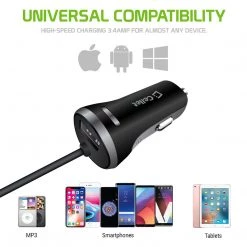 GoCellet Full Catalog PAPP8H34BK - MFI Certified Lightning Car Charger 3.4 Amp With USB Port 14 GoCellet Full Catalog PAPP8H34BK - MFI Certified Lightning Car Charger 3.4 Amp With USB Port