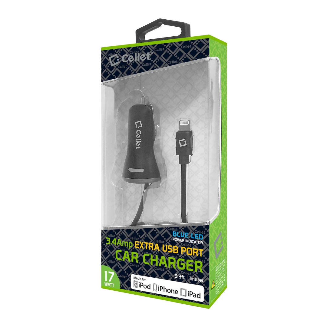 GoCellet Full Catalog PAPP8H34BK - MFI Certified Lightning Car Charger 3.4 Amp With USB Port 10 GoCellet Full Catalog PAPP8H34BK - MFI Certified Lightning Car Charger 3.4 Amp With USB Port