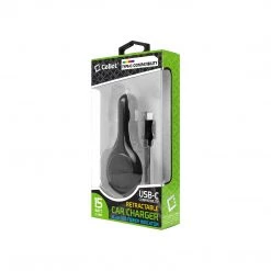 Full Catalog PUSBC30R - Cellet 3A / 15W USB Type-C Retractable Car Charger For LG G5, Nexus 5X, Nexus 6P, Nokia Lumia 950/950 XL, OnePlus 2, Samsung Galaxy Note 7
