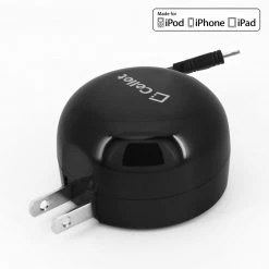 Full Catalog TCAPP8R24 - IPhone Charger, Cellet High Power 2.4A /12W Apple MFI Certified Retractable Lightning Home Charger For IPad, IPhone, IPad