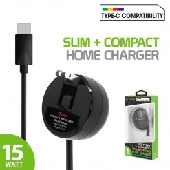 Full Catalog TCUSBCR30 - Cellet High Powered 3Amp / 15Watt USB Type-C Retractable Home Charger For Samsung Galaxy 10 10+ Note 10 Google Pixel 3 XL LG G5, Nexus 5X, Nexus 6P, Nokia Lumia 950/950 XL, OnePlus 2