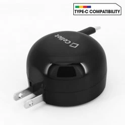 Full Catalog TCUSBCR30 - Cellet High Powered 3Amp / 15Watt USB Type-C Retractable Home Charger For Samsung Galaxy 10 10+ Note 10 Google Pixel 3 XL LG G5, Nexus 5X, Nexus 6P, Nokia Lumia 950/950 XL, OnePlus 2