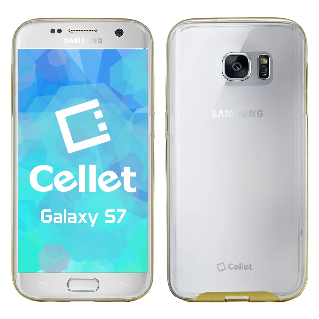 CCSAMS71GL - CELLET CHROME GOLD TPU/PC CASE S7 1 CCSAMS71GL - CELLET CHROME GOLD TPU/PC CASE S7