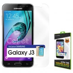 SGSAMJ3 - S3 Screen, Samsung Galaxy J3 Premium Tempered Glass Screen Protector, Cellet Premium Tempered Glass Screen Protector For Samsung Galaxy J3 (0.3mm)