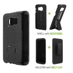 HLSAMS7E - S7 Edge Holster, Shell + Holster + Kickstand Combo Case For Samsung Galaxy S7 Edge, Cellet Shell + Holster + Kickstand Combo Case For Samsung Galaxy S7 Edge Full Catalog