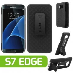 HLSAMS7E - S7 Edge Holster, Shell + Holster + Kickstand Combo Case For Samsung Galaxy S7 Edge, Cellet Shell + Holster + Kickstand Combo Case For Samsung Galaxy S7 Edge Full Catalog
