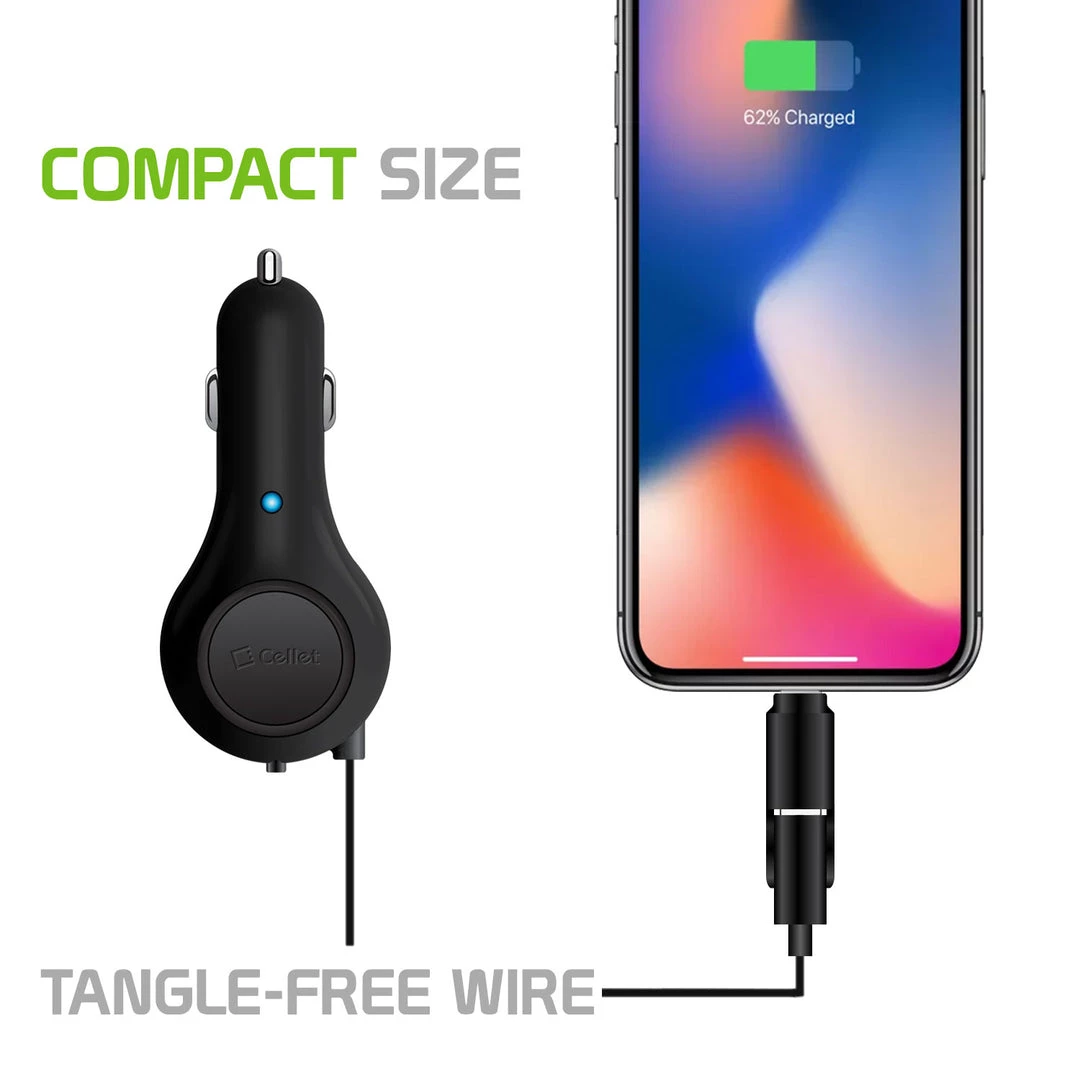 GoCellet PAPP8R21M- 2 In 1 Micro USB And Lightning USB Retractable Car Charger 7 GoCellet PAPP8R21M- 2 In 1 Micro USB And Lightning USB Retractable Car Charger