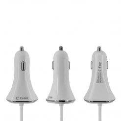 Cellet Full Catalog PBACK4WT - 4 PORT PASSANGER CAR CHARGER 9.6A WHITE