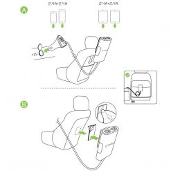 Cellet Full Catalog PBACK4WT - 4 PORT PASSANGER CAR CHARGER 9.6A WHITE