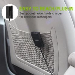 Cellet Full Catalog PBACK4WT - 4 PORT PASSANGER CAR CHARGER 9.6A WHITE