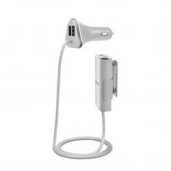 Cellet Full Catalog PBACK4WT - 4 PORT PASSANGER CAR CHARGER 9.6A WHITE