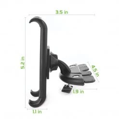 Cellet Full Catalog PHCDTAB- Universal CD Slot Insert Phone & Tablet Mount, Adjustable Rotating 360 Cradle