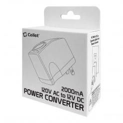FM1500 - Cellet Universal 2000mA Output AC Wall To DC Car Cigarette Lighter Port Power Converter Female Adapter Full Catalog