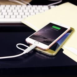 DAAPP5TKWT - Cellet 2 In 1 Micro USB + Lightning (Licensed By Apple, MFI Certified) Charging/Data Sync Cable - White Full Catalog