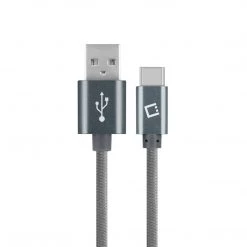 DCA620GY - Type-C Cable, Cellet 6ft (1.8m) Heavy Duty Nylon Braided USB-A To USB-C For HTC 10, LG G5, Nexus 5X/6P, LG V20, Samsung Galaxy Note 7 - Gray Full Catalog