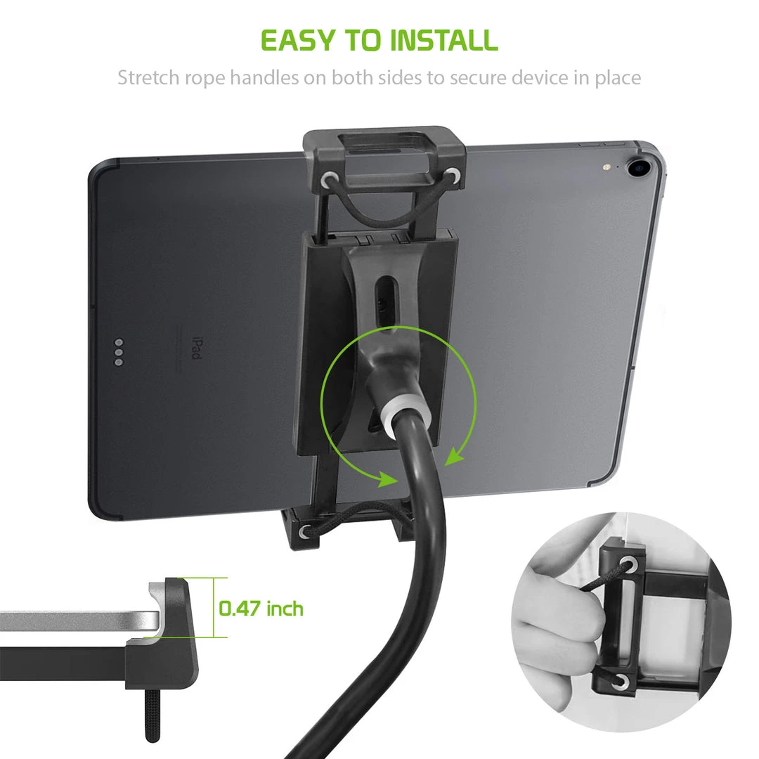PHX100 - IPad/Tablet Holder, Cellet Gooseneck Tablet & Smartphone Desktop Mount With Spring Grips (Fits Devices 4.75-9 Inches) Full Catalog 5 PHX100 - IPad/Tablet Holder, Cellet Gooseneck Tablet & Smartphone Desktop Mount With Spring Grips (Fits Devices 4.75-9 Inches) Full Catalog