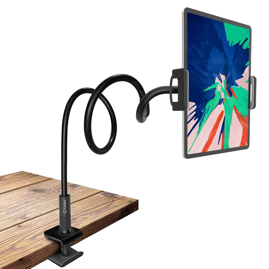 PHX100 - IPad/Tablet Holder, Cellet Gooseneck Tablet & Smartphone Desktop Mount With Spring Grips (Fits Devices 4.75-9 Inches) Full Catalog 2 PHX100 - IPad/Tablet Holder, Cellet Gooseneck Tablet & Smartphone Desktop Mount With Spring Grips (Fits Devices 4.75-9 Inches) Full Catalog