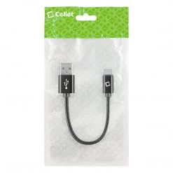 DCA4IN - Type C Cable, Cellet 4 In. Premium Nylon Braided Fast Charging Type C Cable