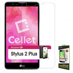 Full Catalog SGLGGSTY2P - LG Stylus 2 Plus Tempered Glass Screen Protector, Cellet 0.33mm Premium Tempered Glass Screen Protector For LG Stylus 2 Plus (9H Hardness)